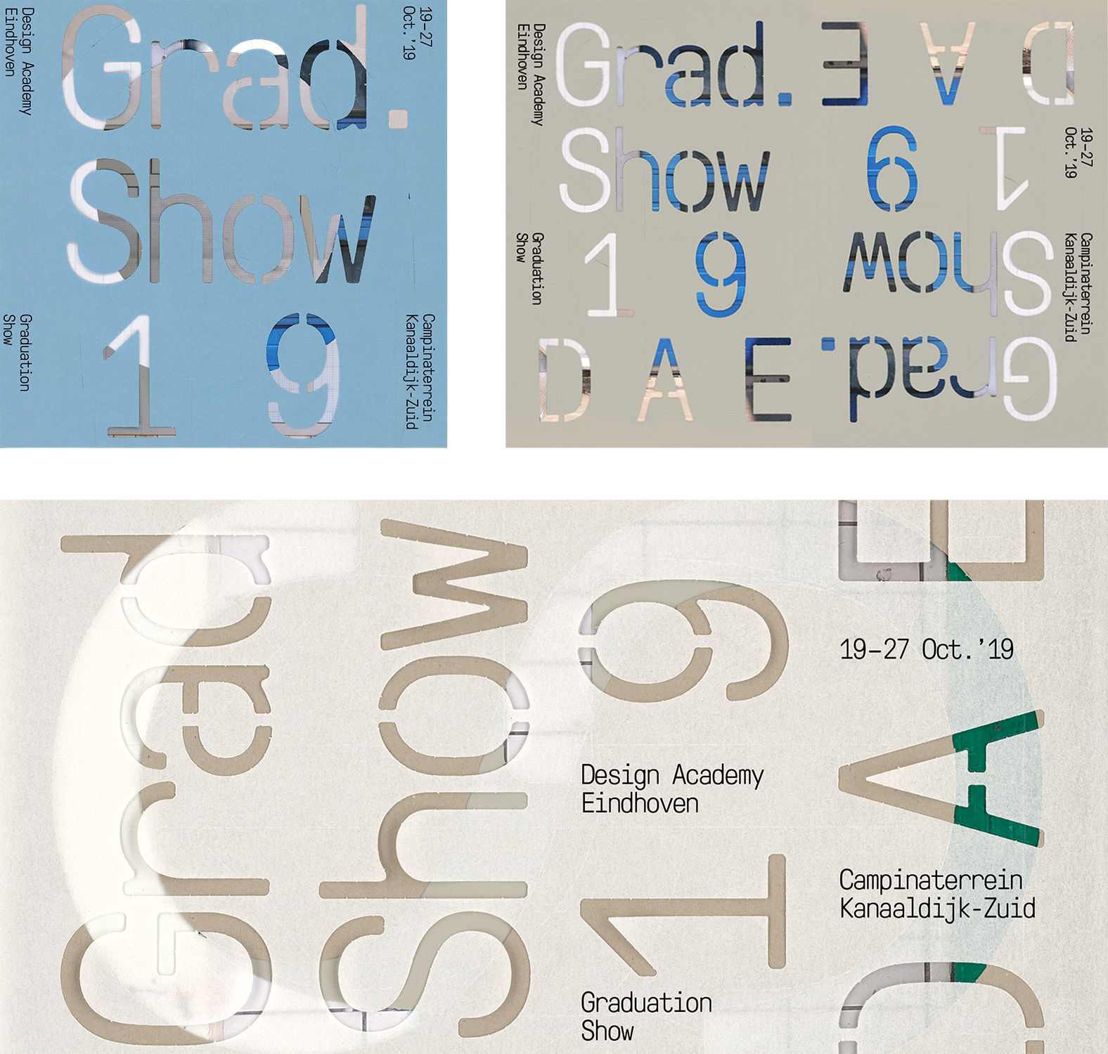 Typographic exhibition poster design